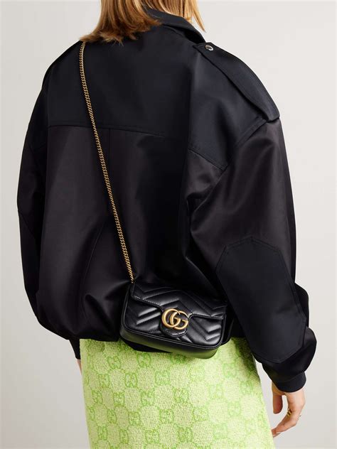 GUCCI GG Marmont super mini quilted leather 